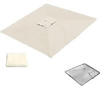 Replacement Fabric for Cantilever Umbrella Patio Cover Cloth for 8 Ribs(Beige,4x3.0m(13x10ft))