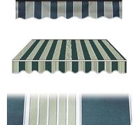 Replacement Fabric for Manual Retractable ning 200-500cm, Stripe Patio Canopy Sun e Cloth (e Not Included) - 2.10x6.5ft/3x2m Outdoor Protect