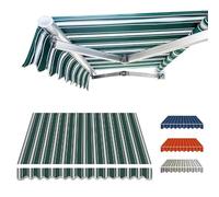 Replacement Fabric for Outdoor ning, Waterproof Canopy Material for Retractable nings, Green ning Cover, 3x2.5m (10x8ft) - & UV-Resint