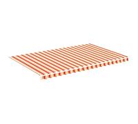 Replacement Fabric for Outdoor Sun Shade Garden Umbrella Sunshade Canopy - Yellow & Orange 5x3m Weather-Resistant Outdoor Cover