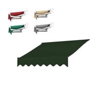 Replacement Fabric for Patio Awnings Dark Green Polyester Canopy Various Sizes (3.6x 3x2.4m 2.4x1.5m 2.9x1.5m) for Retractable Awnings Balcony Shade Cover