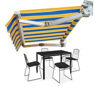 Replacement Fabric for Patio Canopy Retractable Sunshade Cover Waterproof Awning Fabric 3x1.5m 3x2m 4x1.5m 4x2m 5x1.5m 5x2m (Yellow 3x2m/10x6.5ft)