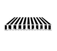 Replacement Fabric for Patio Sun Shade Waterproof Garden Canopy Cover 13x8ft/400x250cm Black - Outdoor Awning Material for Garden Deck and Patio Use