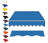 Replacement Fabric for Retractable Awnings - 6.5x5ft Black Awning Cover with Valance, Fits 2.5x2m, 3x2m, 3x2.5m, 4x2m - Durable Outdoor Canopy Material for Store Banners