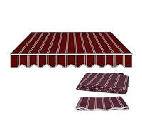 Replacement Fabric for Sun Shades 200x150cm, Patio Covers 500x300cm, Waterproof Canvas for Shade & Rain, Red Outdoor Canopy Fabric (13x8ft/400x250cm)