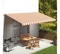 Replacement Fabric for Sunshade Outdoor Canopy Awning Garden Shade Sail for Windows & Doors Patio Umbrella Cover Yellow & Orange 6 x 3 M Outdoor Sun Protection