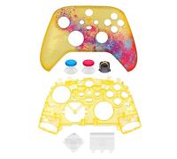 Replacement Faceplate Parts OEM Front Housing Shell Cover DIY Accessories Kit with Battery Back Cover Lid for Xbox Core Series X S Controller (Forza-Horizon 5 Edition)