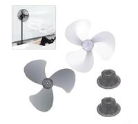 Replacement Fan Blades 16 Inch for Pedestal Fans Plastic Material with Nut Cover for Secure Attachment Quiet Operation Designed for Efficient Air Circulation (white)