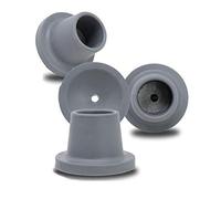 Replacement Feet for Shower Chair Bath Seat, Shower stools and Transfer Bench, Non-Skid Shower Bench and Tub Transfer Benches Rubber Suction Cup Feet, Metal Insert Reinforced (1-1/8" I.D, Grey)