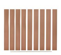 Replacement Fence Boards 9 pcs WPC 170 cm Brown