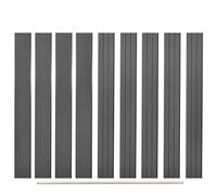 Replacement Fence Boards 9 pcs WPC 170 cm Grey