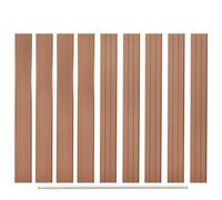 Replacement Fence Boards Outdoor Garden Replacement Panel 9 pcs WPC vidaXL