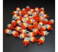 Replacement Filter 100 PCS Fuel Filter Petrol Gas For Motorcycle Pit Dirt Bike ATV Go Kart Motocross(Black- Silver)