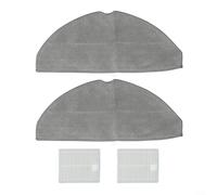 Replacement Filter and Mop Cloth Pads Set for Conga 7490 For XTreme and For Genesis Maintains Machine Performance with 4 Filters and 5 Mop Cloths (A)