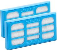 Replacement Filter Cartridges: Cat Mate and Dog Mate Pet Fountain (2-Pack) | Easy Installation & Maintenance, Ideal for Soft Water, Continuous Clean Water, Keeps Pets Healthy & Hydrated