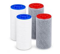 Replacement Filter Cartridges fit for Weddell Duo Shower System - Premium Filter Cartridges, Reduce Chlorine, PFAS, Particulates, Improves Skin & Hair (2+2)