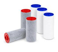 Replacement Filter Cartridges fit for Weddell Duo Shower System - Premium Filter Cartridges, Reduce Chlorine, PFAS, Particulates, Improves Skin & Hair (3+3)