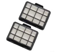 Replacement Filter for Eureka Nen186bl Bagless Canister Vacuum Cleaner - 2-Pack Fiber Plastic Filtration Cartridge 11.5 X 9.4 X 3 Cm Black White