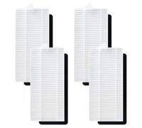 Replacement Filter For ILIFE T20S A20 V3x,And for polaris PVCR 3600 G2 | for Series Robot Vacuum Cleaner Parts HEPA Mesh Accessory Kit White 4 Or 10 PCS