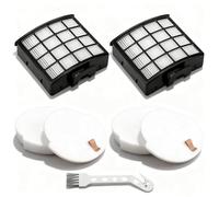 Replacement Filter for Shark NZ850UK NZ850UKT NZ860UK NZ860UKT AZ912UK AZ912UKT AZ913UK AZ913UKT Stratos Upright Vacuum Cleaner - Includes 2 HEPA Filters, 2 Foam & Felt Filters and 1 Cleaning Brush