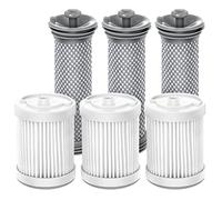 Replacement Filter kit Compatible with Tineco A10/A11 Hero, PURE ONE S11, A11 PET, A10/A11 Master, PWRHERO11 Snap Cordless Vacuum Cleaner, 3 Pack Pre Filters & 3 HEPA Filter