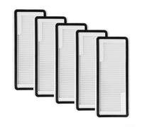 Replacement Filter Kit for NARWAL Flow Robot Vacuum 5 Pack Captures Fine Particles Reduces Dust Freshens Air Easy to Install White Maintains Hygienic Floors for Pet and Family Homes