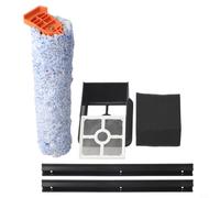 Replacement Filter Mop Cloth and Rubber Scraper Kit for W90 Cordless Vacuum Cleaner, Includes Main Brush Microfiber Pad Lint Roller Side Bru