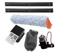 Replacement Filter Mop Cloth Rubber Scraper Kit for ILIFE Cordless Vacuum Cleaner, Water Tank, Central Brush Motor Set, Lint Brush, Main Side Brush