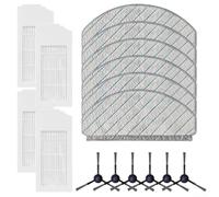 Replacement Filter Mop Cloth Side Brush Kit for Bosch Spotless Plus BCRD1W,Advanced BCRD2W,Nylon Plastic Microfiber Parts Set,Cleaning Accessories for Home with(B)