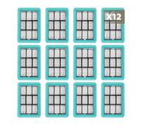 Replacement Filter Washable，Compatible for Bissell，Crosswave Hard Floor Expert 3831 HF2 3845 3847 3848 Vacuum Cleaner(12pcs)