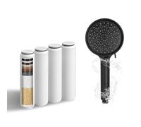 Replacement Filters Compatible with Cobbe Shower Heads: Remove Chlorine & Impurities for Healthier Skin & Hair (4 - Pack)