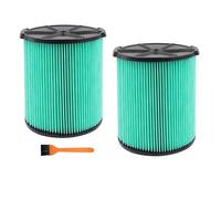 Replacement Filters for Craftsman CMXZVBE38753, fit CRAFTSMAN 38753 HEPA Media Wet/Dry Vac Filter for 5 to 20 Gallon Shop Vacuums (9-38753), 2 Pack