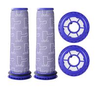 Replacement Filters for Dyson DC41, DC65, DC66, UP13, UP20, UP30, 2 Post-Motor Filters and 2 Pre-Motor Filters for Dyson Ball Animal 2, Ball Animal 3 Vacuum, Replaces Parts# 920769-01 & 920640-01