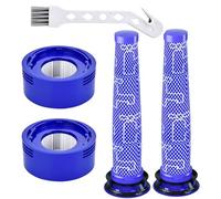 Replacement Filters for Dyson V8 V7 (2 Post-HEPA Filters & 2 Pre-Filters)