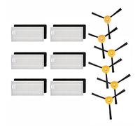 Replacement Filters+Side Brush kit For Ecovacs Deebot N79 N79S Robotic Vacuum Cleaner Side Brushes filter Spare Parts Accessory (Color : 18pcs)
