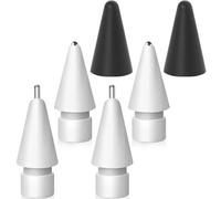 Replacement Fine Point for Apple Pencil Tips, Upgrad Pen Like Slender Metal Tips for Apple Pencil 1st Generation/Apple Pen 2 Gen Tip, Silence Nib Cover for iPad Pro Pencil Tips(6 Pack)