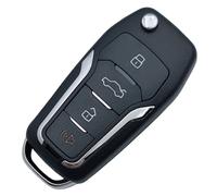 Replacement Flip Key Fob Shell Case for Ford Lincoln Mercury 4 Buttons Keyless Entry Remote Car Key Fob Cover Casing Without Blade Blank ( for Ford-D)