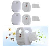 Replacement Foam Filter Kit for Shark Rocket for Deluxe Pro HV319Q HV320 HV320W HV321 HV322 UV422CCO Vacuums - 10 Pack White Sponge Filters Compatible(B)