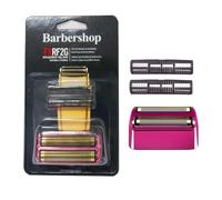 Replacement Foil and Blades Set, Compatible for BaByliss, PRO Barberology Cordless Metal Double Foil Shaver FXFS2(Pink)