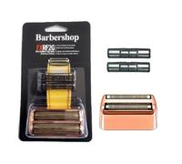 Replacement Foil and Blades Set,Compatible for BaByliss PRO, Barberology Cordless Metal Double Foil Shaver FXFS2(Rose Gold)