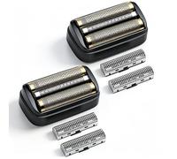 Replacement Foil and Cutter Compatible with Andis 17300 ReSURGE Electric Shaver,Black (Black/2 Pack)