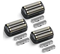 Replacement Foil and Cutter Compatible with Andis 17300 ReSURGE Electric Shaver,Black (Black/3 Pack)