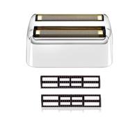Replacement Foil and Cutters Compatible with BaBylissPRO Barberology Cordless Metal Double Foil Shaver FXFS2 (FOILFX02) (Silver)
