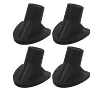 Replacement Foot Pads for Golf Bag Stand Service, Set of 4 Black Rubber Leg Caps with Slip-on Design, Helping Renew Worn Bottom Landing Points Golf Bag Stand Foot Pads Replacement Leg Caps Bottom Set
