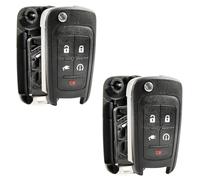 Replacement for 2011-2015 Chevrolet Volt 5-Button Remote Key Fob Shell Case OHT05918179 (Set of 2)