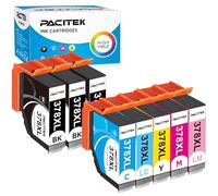 Replacement for 378XL Ink Cartridges Multipack Compatible with Epson Expression PhotoXP-8700 XP-8500 XP-8505 XP-8600 XP-8605 Printers, 8 Pack
