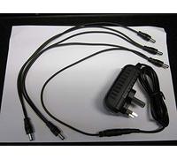 Replacement for 9V AC Adaptor Power Supply + 5 Way Chain for Dunlop Cry Baby Mini 535Q Wah Pedal