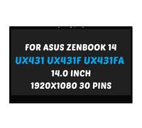Replacement for ASUS ZenBook 14 UX431 UX431D UX431F UX431FA LCD Screen LED Display Digitizer Panel 1920X1080 14.0 inch 30 Pins 60Hz (for Touch Screen Only)