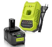 Replacement for Battery 18V 5.5Ah+ Charger BCL14181H 9.6V-18V 3A for Charger NI-MH & Lithium-Ion Battery for P102 P103 P105 P106 P107 P108 P100 with LED Goodexo