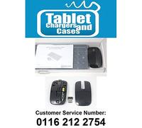 Replacement for BLACK Wireless Thin Keyboard + Num Pad & Mouse for PC/Laptop/MAC/Tablet/SMART TV